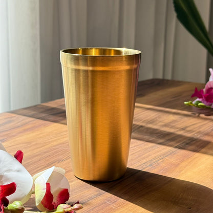 Luxe Gold Stainless Steel Drinking Glass