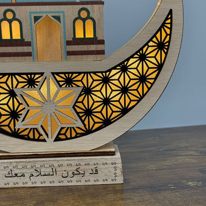 Crescent & Mosque Tabletop Decoration