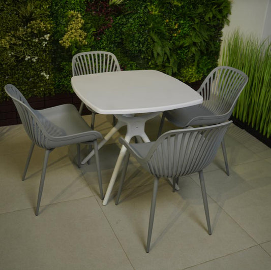 Daniela Chair & Durable Square Table Outdoor Furniture Set