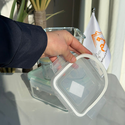 Modern Airtight Glass Food Storage Box Set with Lids