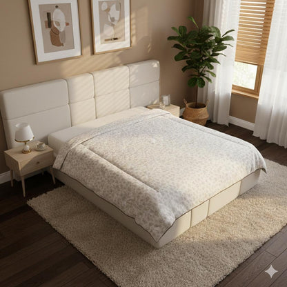 لێفی گوڵداری شیک لەگەڵ لێواری دانتێل