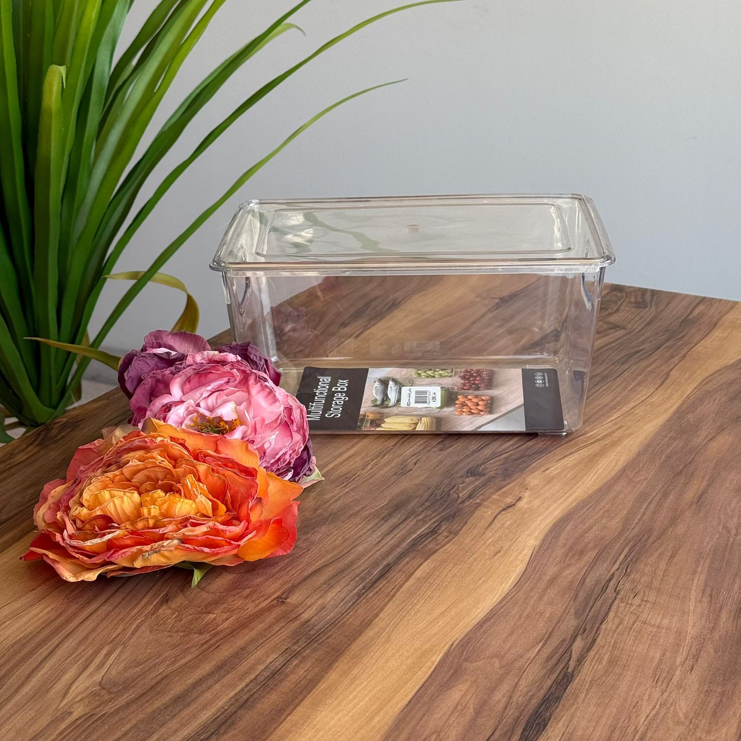 صناديق تخزين أكريليك شفافة مع غطاء