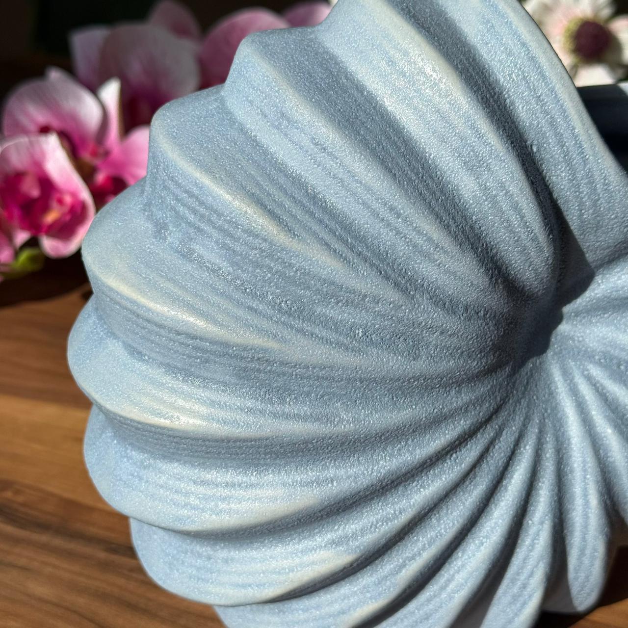 Ocean Wave Textured Vase