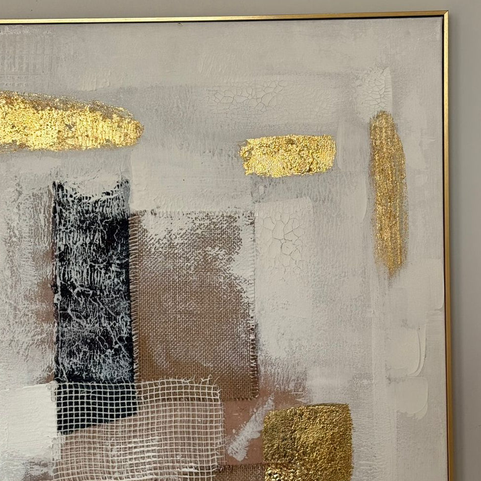 لوحة فنية مرسومة يدويا قياس 100x100 سم
