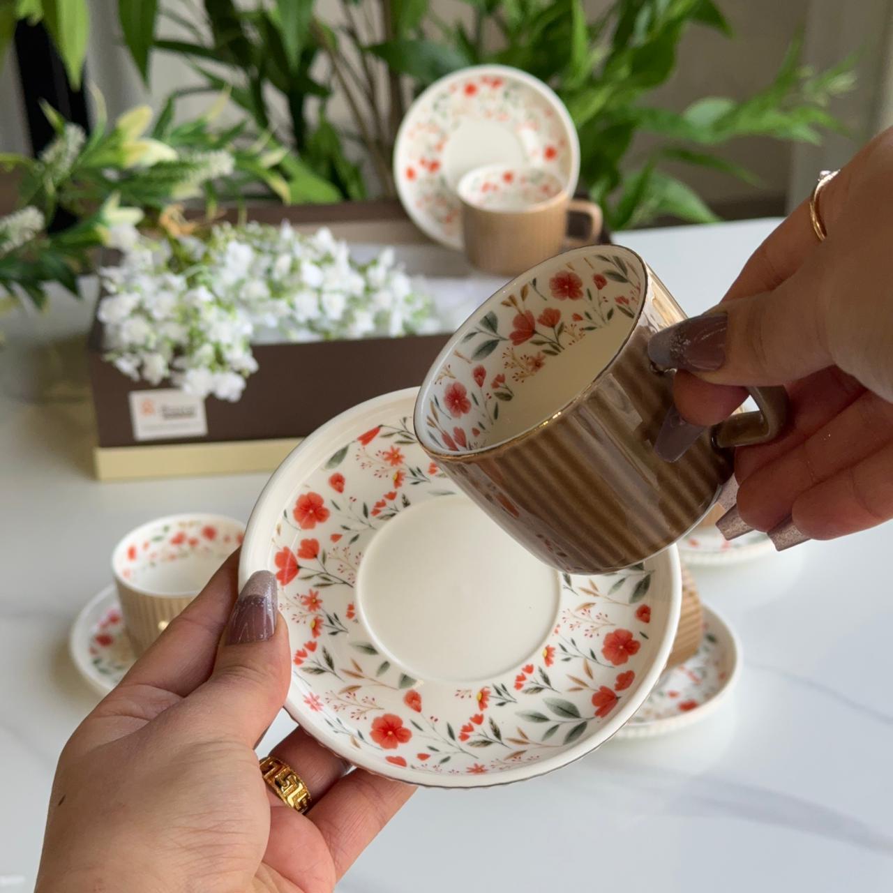 Elegance Design Coffee Cup & Saucer Set