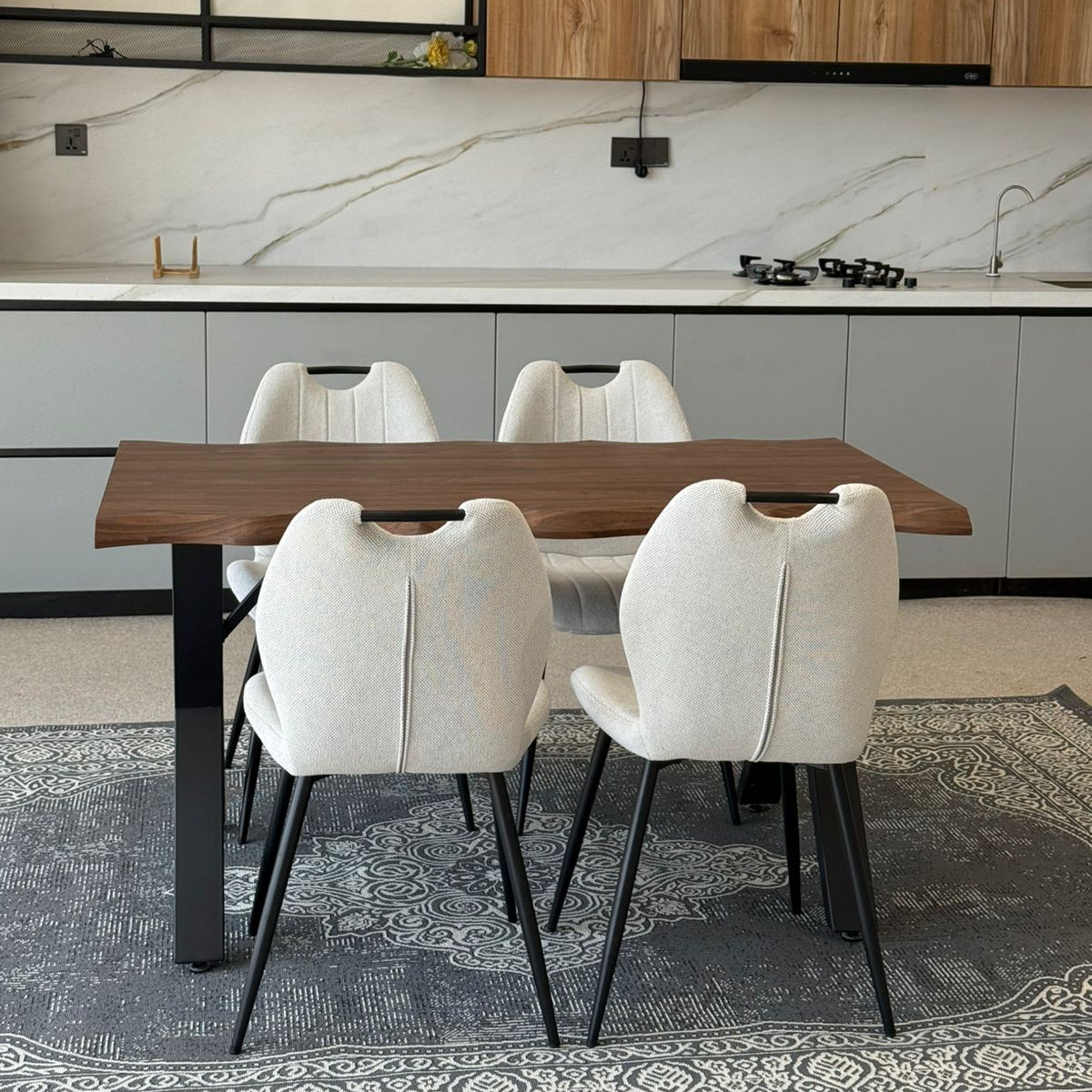 140cm Konel Table & Roza Chairs Indoor Set