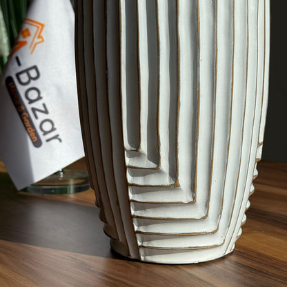 مزهرية سيراميك عتيقة مزخرفة مصنوعة يدويًا