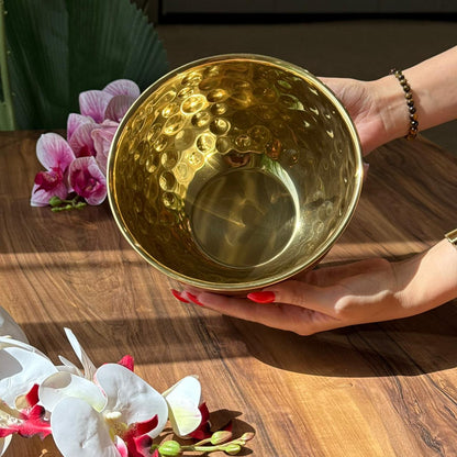 Golden Aura Hammered Bowl