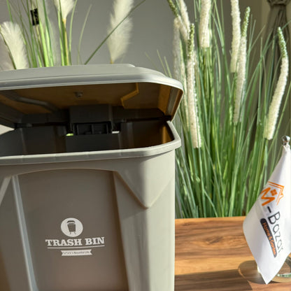 سلة مهملات كلاسيكية بدواسة - مجموعة متعددة الأحجام