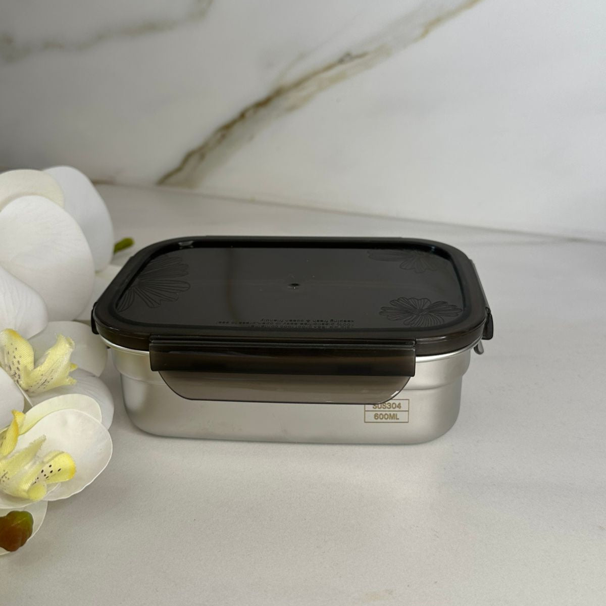 Set Of Stackable Steel Food Storage Containers With Lids