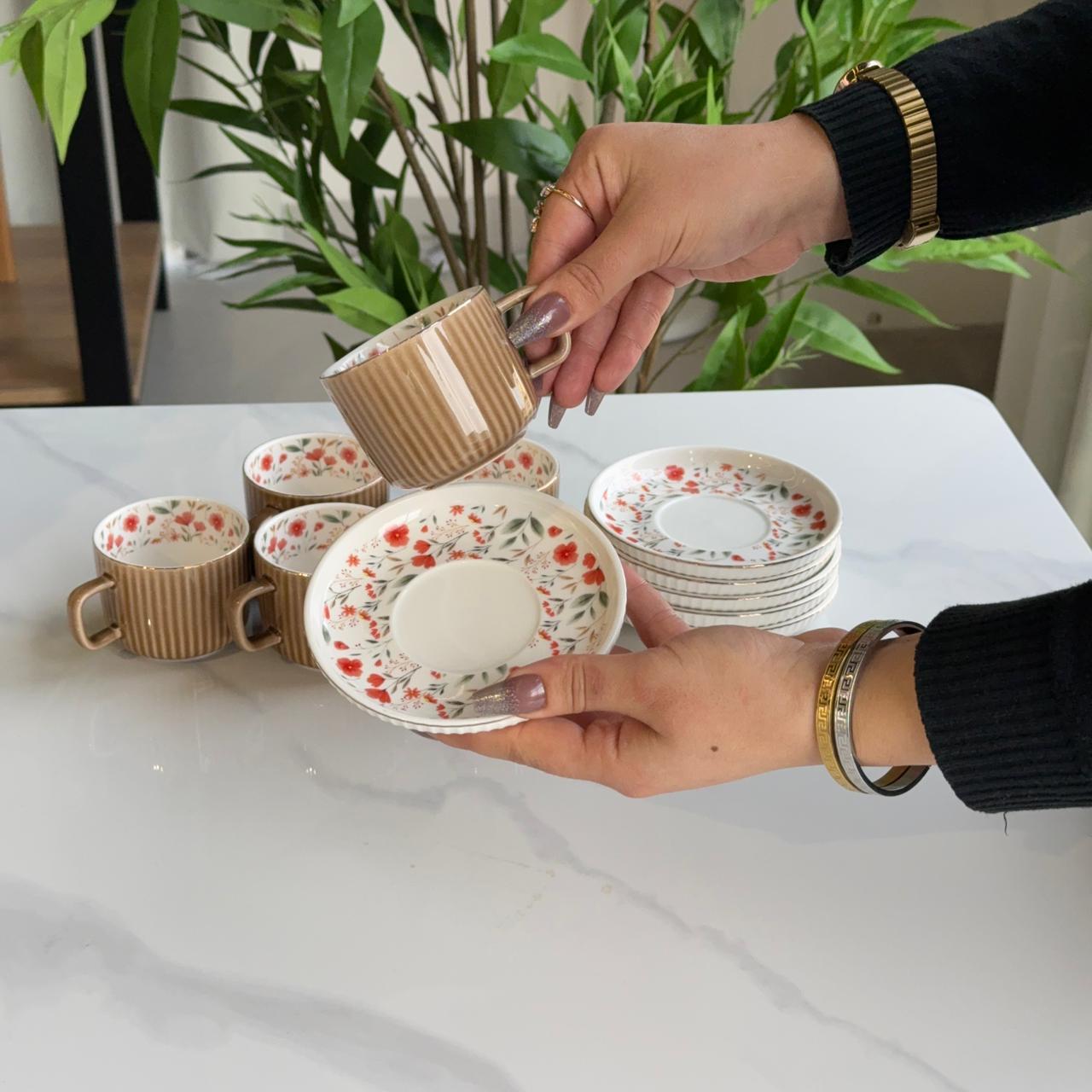 Elegance Design Coffee Cup & Saucer Set