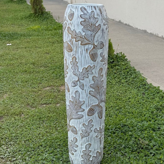 Hand Pained Decorative Ceramic Tall Vase