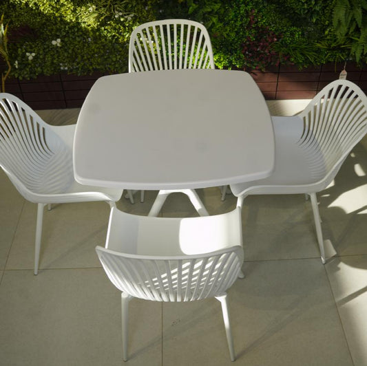 Daniela Chair & Durable Square Table Outdoor Furniture Set