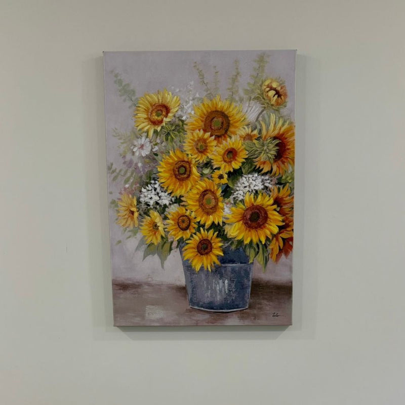 70x100 Hand Painted Gorgeous Sunflower Painting