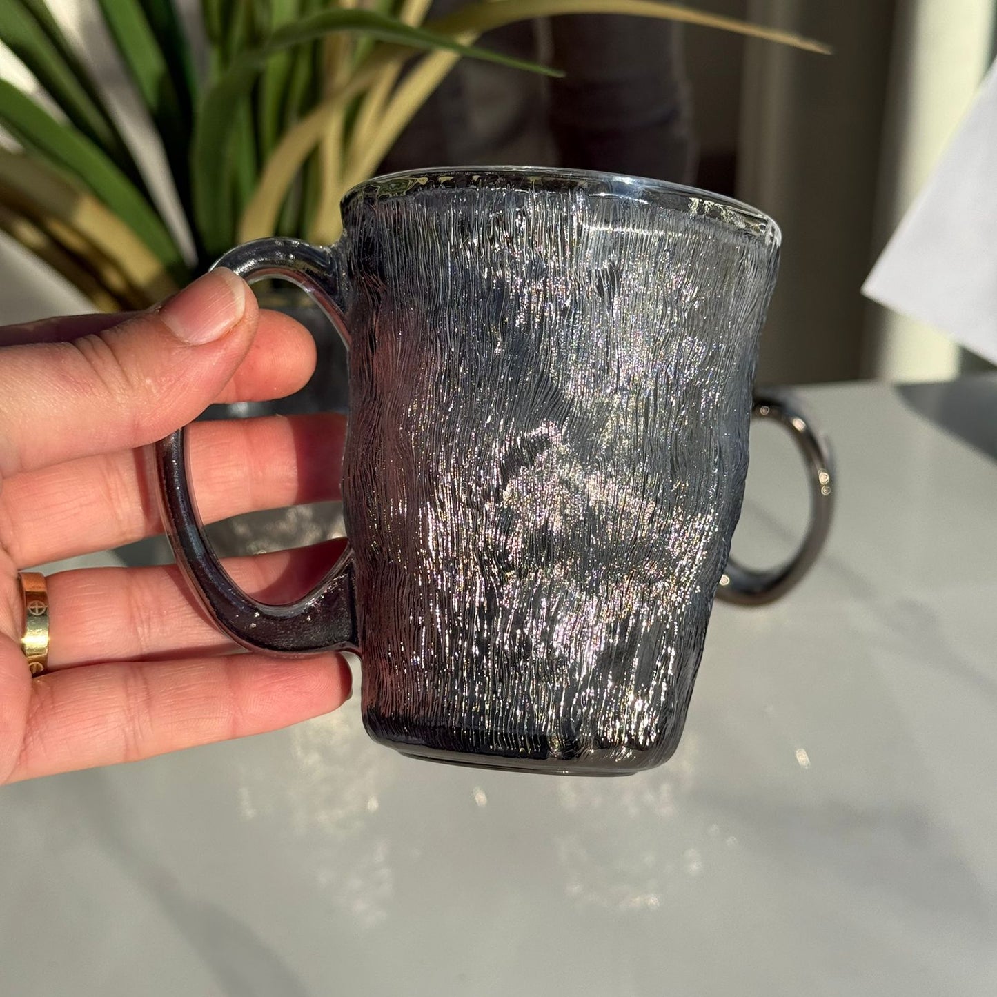 Luxury Modern Glass Tea Cups - Set Of 3