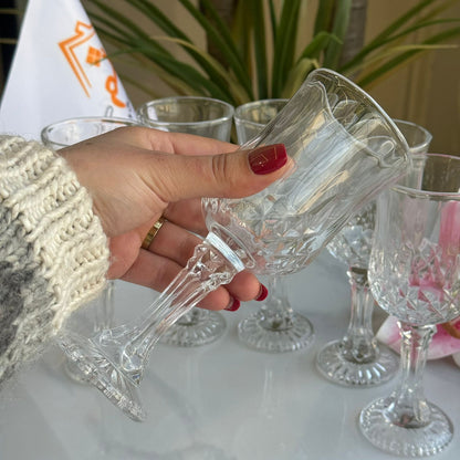 سێت پەرداخی شووشەی کلاسیکی شیک