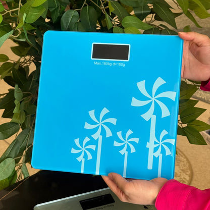 Elegant Multi-Color Glass Digital Scale