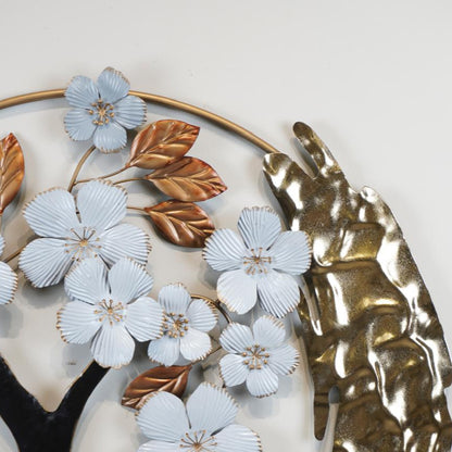 Wall Decorative Tree With White Blossoms