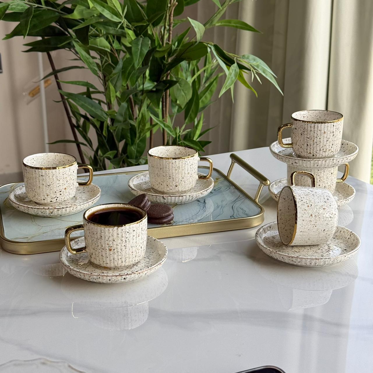 Elegance Design Coffee Cup & Saucer Set