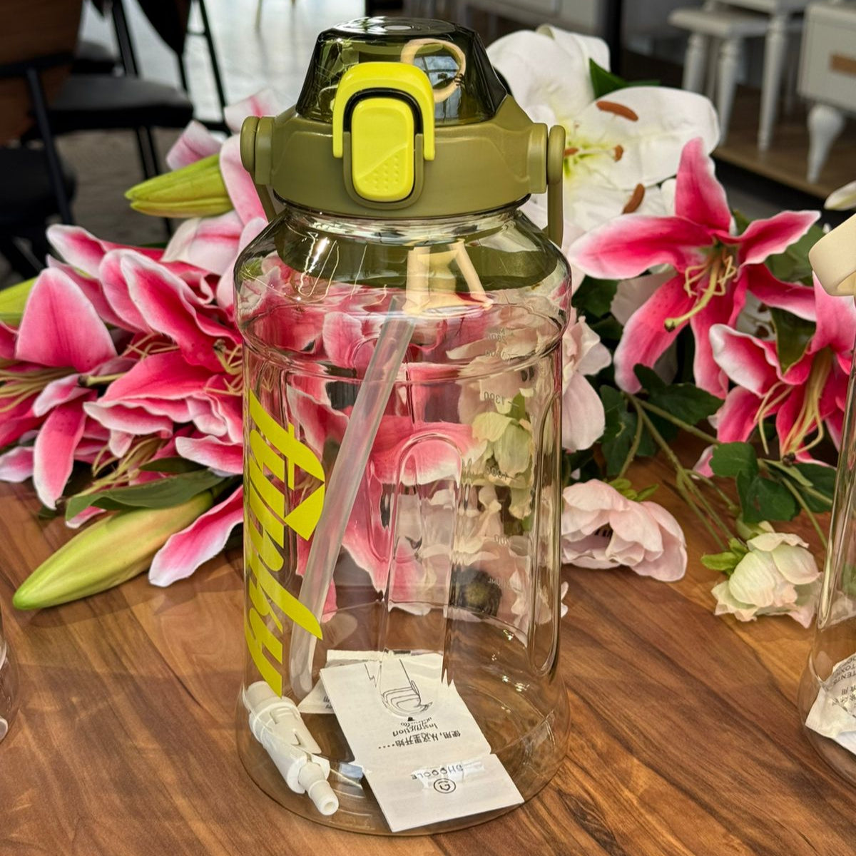 Sport Drinking Bottle With Straw