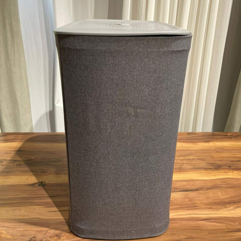 Dual-Compartment Fabric Laundry Hamper