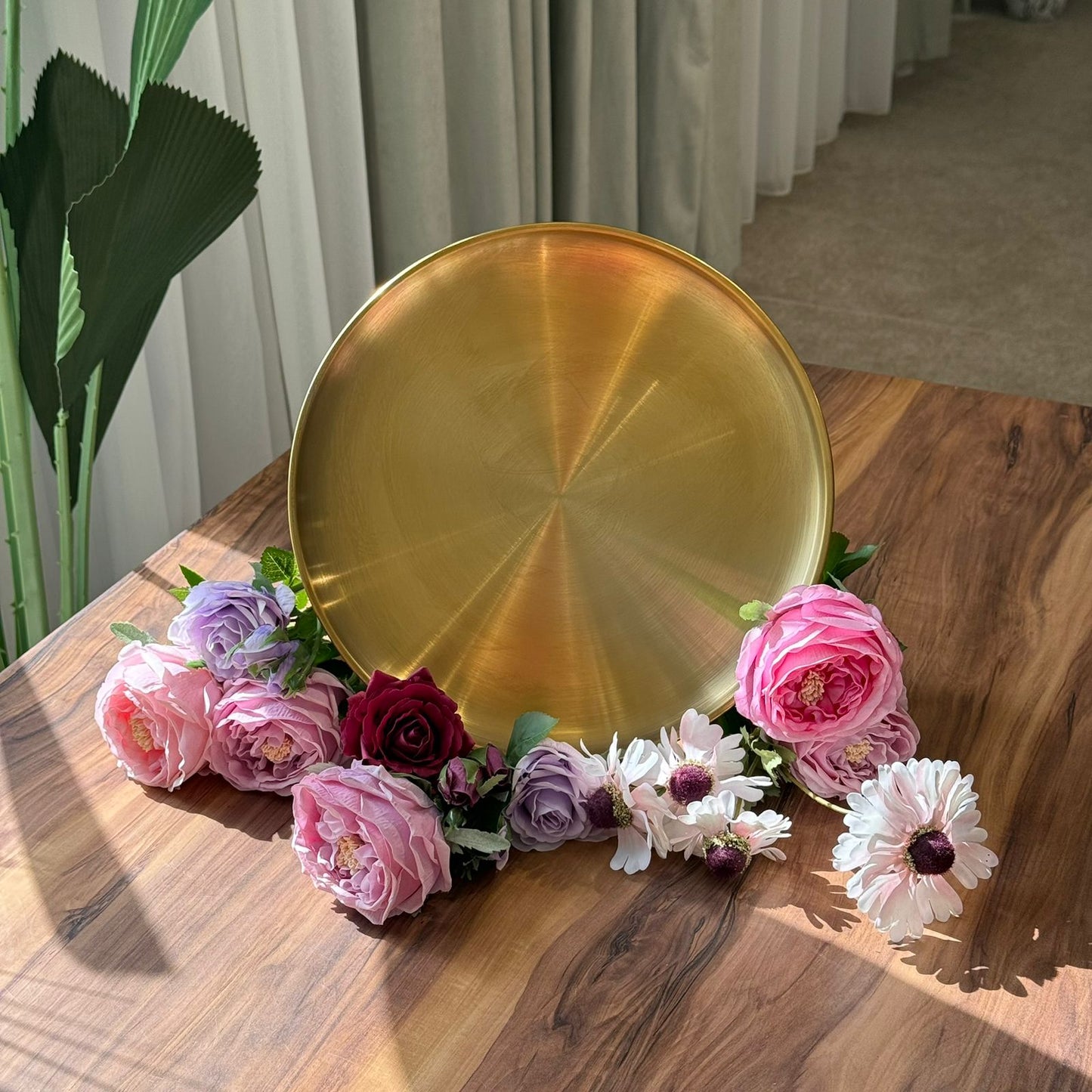 Multi-Purpose Gold Stainless Steel Plates & Trays