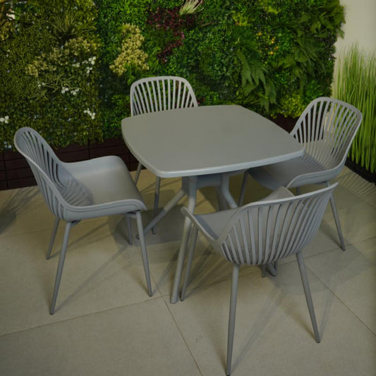 Daniela Chair & Durable Square Table Outdoor Furniture Set