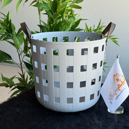 Multi-Purpose Round Storage Baskets With Handles