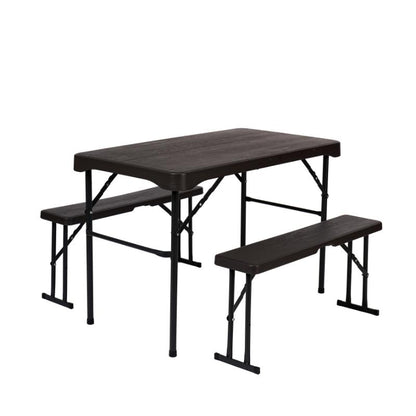 Foldable Picnic Table Set With Benches - Outdoor Game & Dining Essential