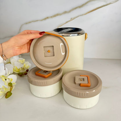 قاپەی نانی ستيل به 3 قەبارەى جياواز