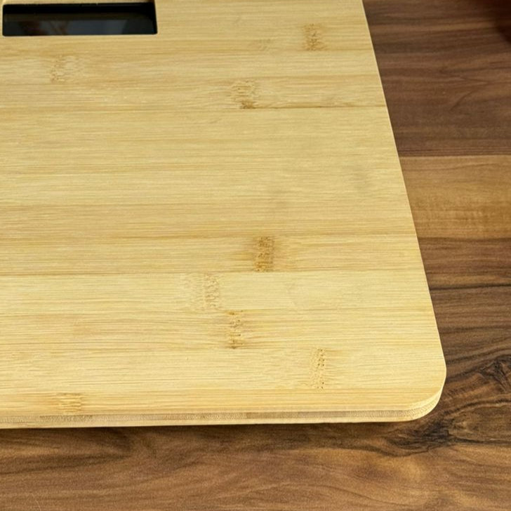 Wooden Bamboo Body Weight Scale with Digital LCD Display