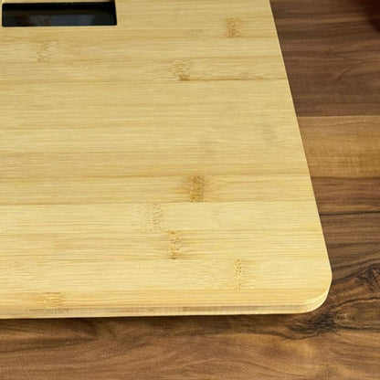 Wooden Bamboo Body Weight Scale with Digital LCD Display