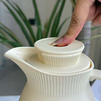 Elegant Off-White Coffee & Tea Thermos