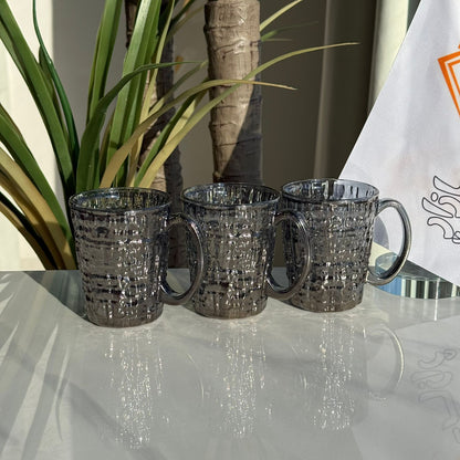 Luxury Glass Tea Cups - Set Of 3