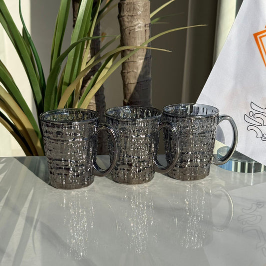 Luxury Glass Tea Cups - Set Of 3