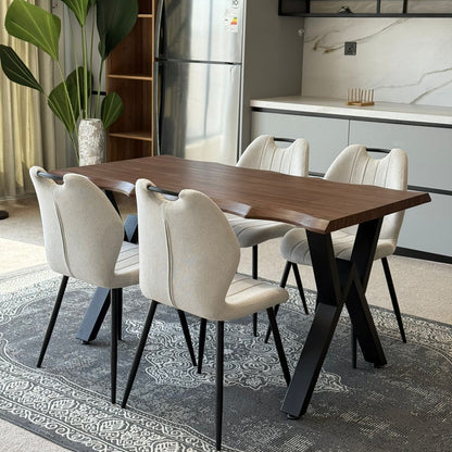 140cm Konel Table & Roza Chairs Indoor Set