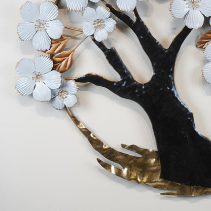 Wall Decorative Tree With White Blossoms