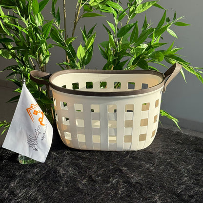 سلال تخزين متينة متعددة الأغراض بمقابض