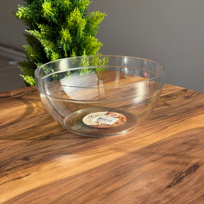 Clear Multi-Size Round Serving & Storage Bowls