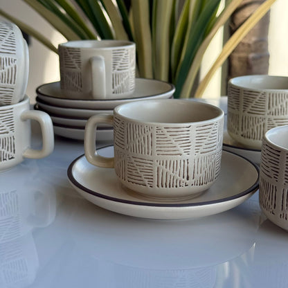 Luxury Modern Coffee Cups & Saucers Set