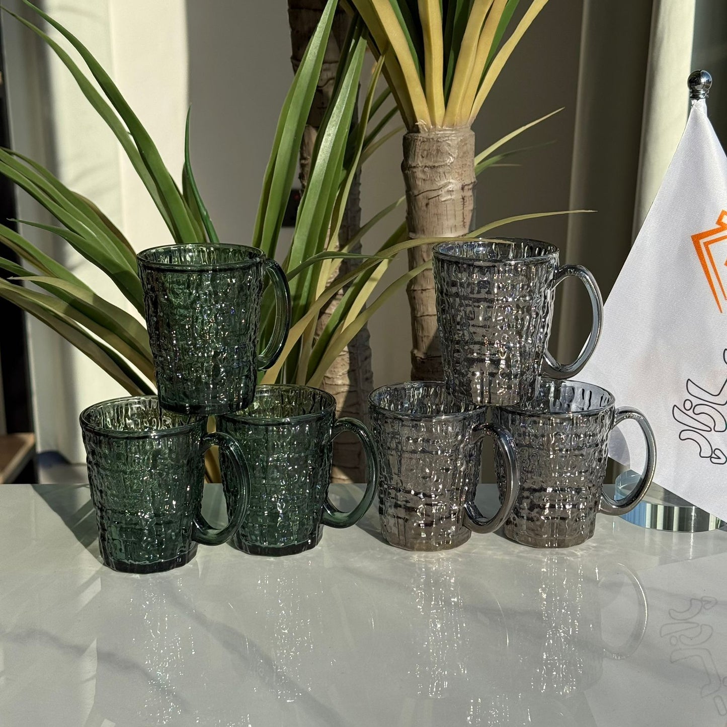 Luxury Glass Tea Cups - Set Of 3
