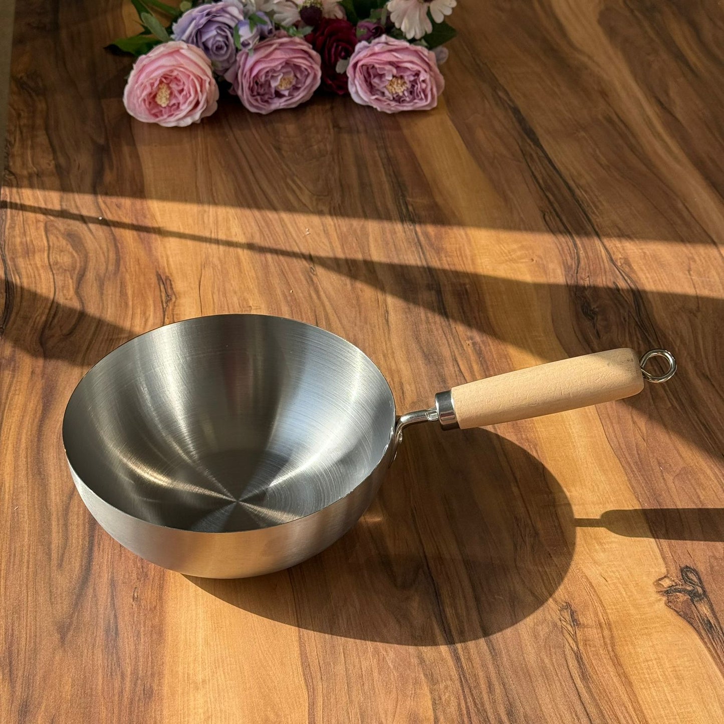 Luxury Frying Pan With Wooden Handle