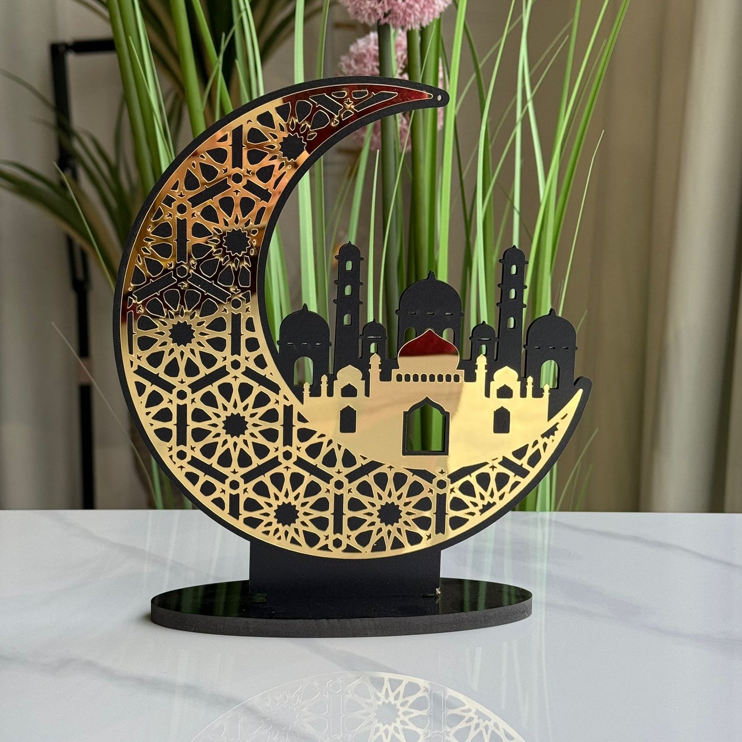 Crescent Moon & Mosque Tabletop Decoration