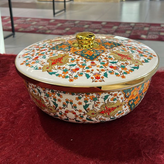 Floral Elegance Enamel Cookware