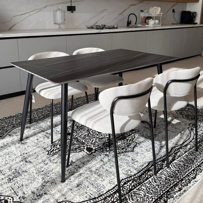 Dany Table and Luca Chairs Dining Set