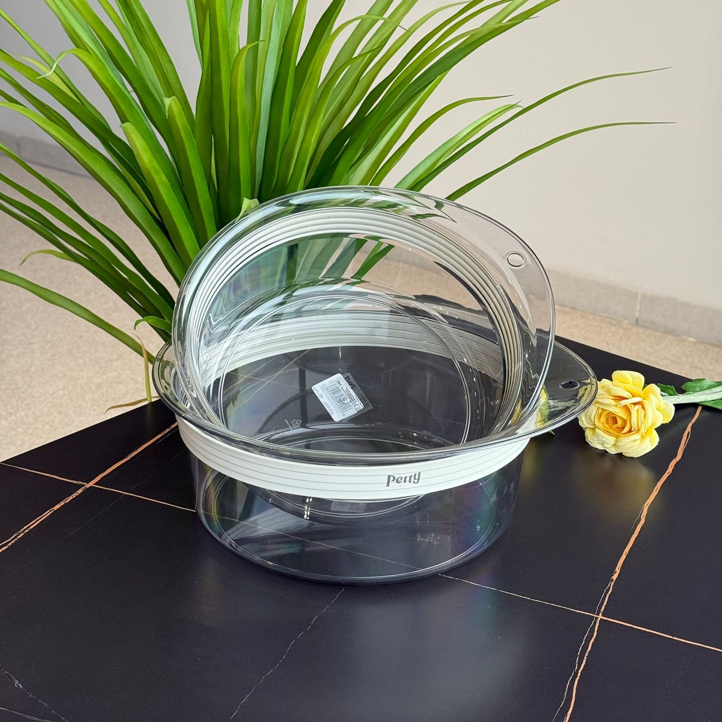 Clear Round Acrylic Food Storage Container