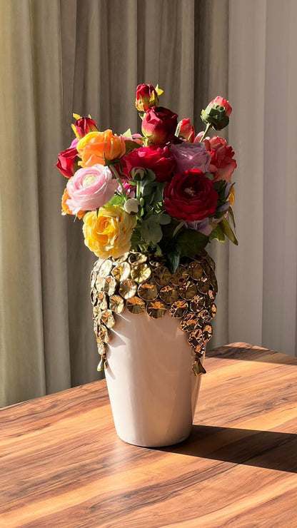 Golden Floral Luxury Decorative Vase