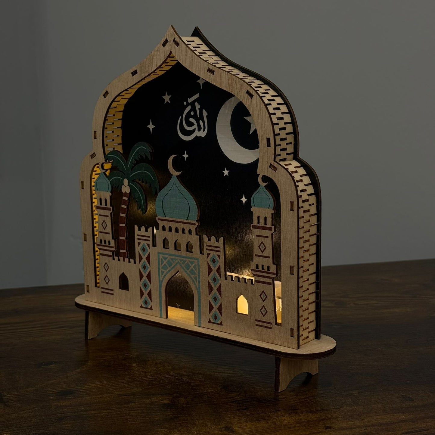 Crescent Night Mosque table Decoration