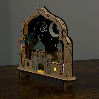 Crescent Night Mosque table Decoration
