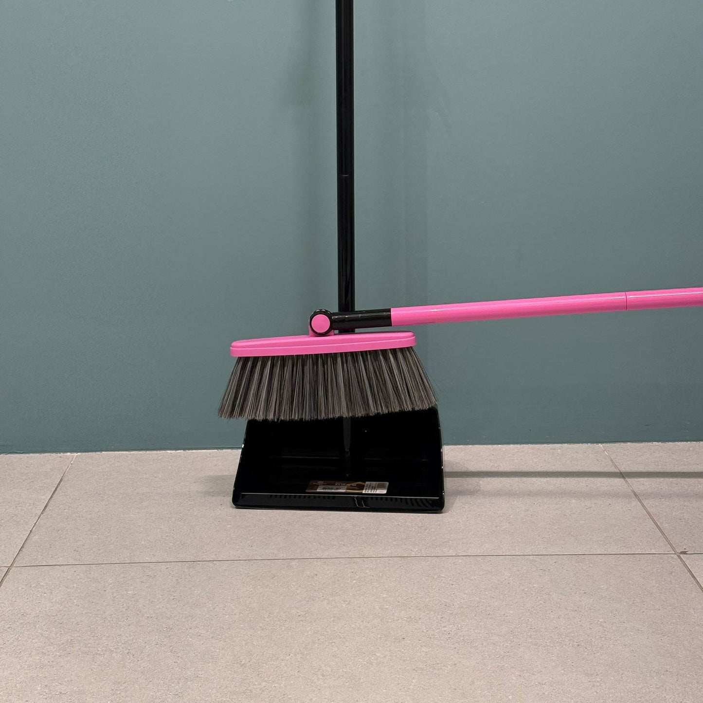 Rotating Broom & Long-Handle Dustpan Set